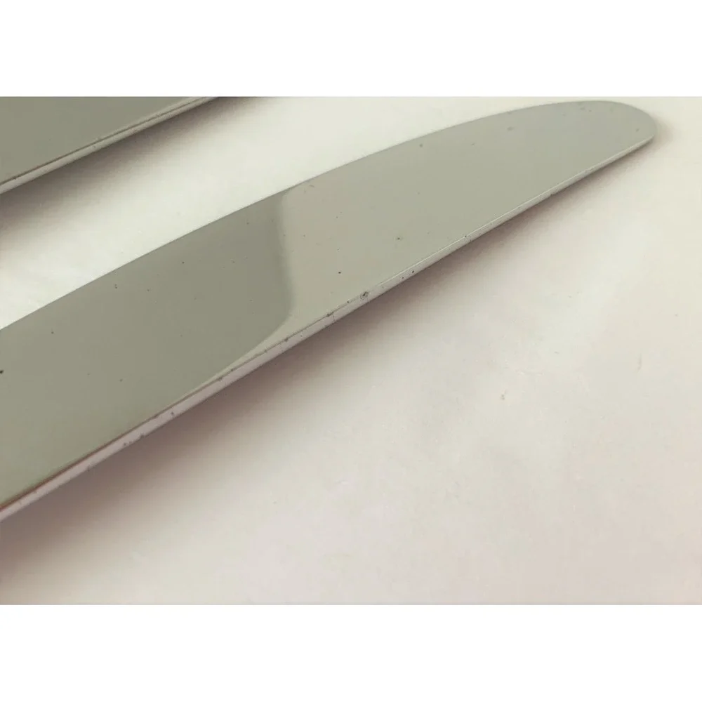 Mikasa SATIN Frost Center Stainless Steel Lot of 2 French Hollow Dinner Knives
